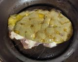 A picture of step 3 of Nopal Stuffed with Beans and Cheese.