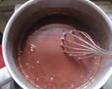 Foto langkah ke 4 dari resep Puding Buah Naga Lapis Coklat.