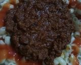 A picture of step 3 of Keema pasta.