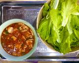 Hình bước làm 5 của món Rau sống chấm thịt sốt cà chua siêu nhanh gọn