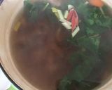 A picture of step 2 of California Farm Beef Broth Swiss Chard Soup.