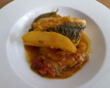 Foto del paso 7 de la receta: Merluza con patatas a la cúrcuma y comino