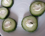 Une image de l'étape 2 de Sucettes de concombre au fromage frais 😋.