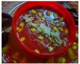 A picture of step 2 of Pumpkin Beetroot sweet corn Thick soup.