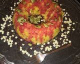 A picture of step 7 of Semolina Beetroot steamed cake.