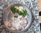 A picture of step 1 of Matar paneer.