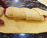 A picture of step 3 of Sausage rolls.