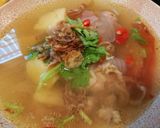 A picture of step 4 of Tom Yum Potato Soup with Chicken Biryani Flavor.