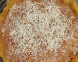 Foto del paso 5 de la receta: Tarta de pollo y chorizo con masa de polenta y garbanzos