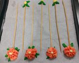 Foto langkah ke 5 dari resep Buket Kukis Semprit Tanpa Telur (Eggless Bouquet Cookies)🌺.