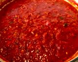 A picture of step 1 of Nanny's Basil Marinara.