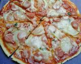 Foto langkah ke 8 dari resep Pizza teflon (dough tanpa susu).