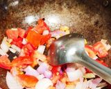 A picture of step 2 of Sarson ke saag Ka Thepla.