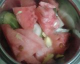 A picture of step 1 of Watermelon & cucumber smoothie.