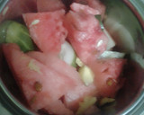 A picture of step 1 of Watermelon & cucumber smoothie.
