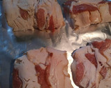 A picture of step 4 of Bacon Wrapped Haddock.