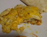 A picture of step 5 of cheese omelette .