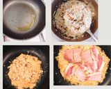 Hình bước làm 4 của món Okonomiyaki(Bánh Xèo Nhật Bản)