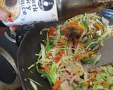 A picture of step 3 of Veg Chowmein - Veg Hakka Noodles.
