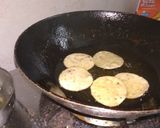 A picture of step 3 of Farsi puri Traditional diwali snack.