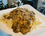 Pas rețetă Tagliatelle cu sos de ciuperci și Parmezan 4 fotografie