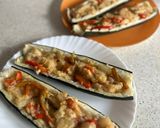Foto del paso 6 de la receta: Calabacines rellenos de pimientos y queso