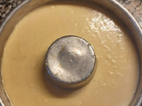 Flan de polenta y coco