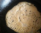 A picture of step 1 of Rice chila roll.