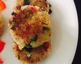 A picture of step 1 of Healthy brown rice veggie fitters❤️.