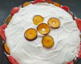 A picture of step 2 of Guava and Plums Trifle.