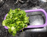 A picture of step 1 of Methi Gota.