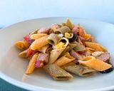 Foto del paso 11 de la receta Ensalada de pasta con pavo al ajillo | ¡Plato de aprovechamiento!