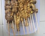 Foto langkah ke 3 dari resep Sate Ati Ampela Ceker dan Telur Puyuh.