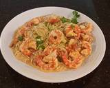 Poached Shrimp with Siriacha Cream Sauce on Angel Hair Pasta recipe step 6 photo