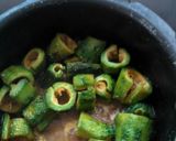 A picture of step 6 of Khatta meetha karela(bitter gourd).