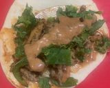 A picture of step 9 of Chicken fajita in Pita.