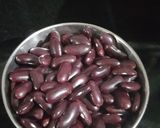 A picture of step 1 of RAJMA(red kidney beans curry).