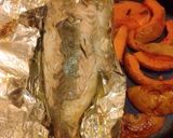 Foto del paso 2 de la receta: Anchoita de banco y calabaza al hormo con chimichurri