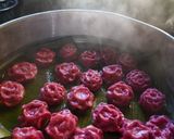Foto langkah ke 10 dari resep Kembang seruni buah naga.