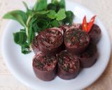 Hình bước làm 6 của món DỒI huyết miền Bắc