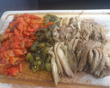 Foto del paso 2 de la receta: Ensalada de pimientos y berenjena asados