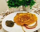 A picture of step 5 of Besan Onion Chilla.