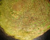 A picture of step 3 of Moong dal palak cheela rolls.