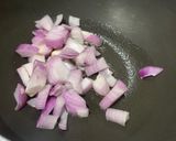 A picture of step 1 of Paneer in rich cashew tomato gravy.