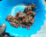 A picture of step 3 of Afang soup.