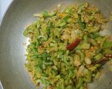 A picture of step 4 of Snake gourd poriyal fry.