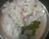 A picture of step 2 of Batata ni sukhi bhaji goan style.