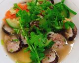 Hình bước làm 3 của món Canh bí ngòi nấu mọc