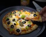 A picture of step 4 of Vegetable Pizza.