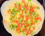 A picture of step 2 of Lettuce mushrooms omelette.